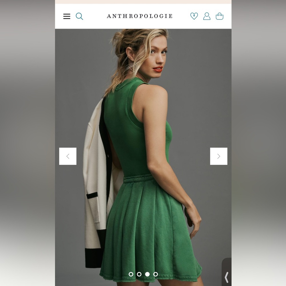 Anthropologie Daily Practice Women Size S Green tennis dress